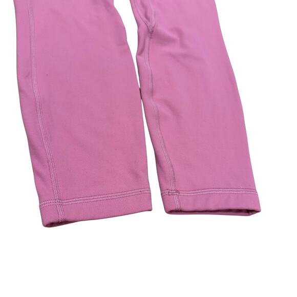 Lululemon Align High Rise Leggings 25” Pink Nulu Size 6 - Picture 6 of 8